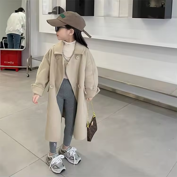 Children Clothing Plaid Classical Long Sleeve Jacket