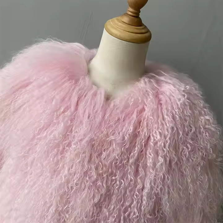 Mongolian Fur Jacket Winter Warm Children Real Fur Coat - Image 2