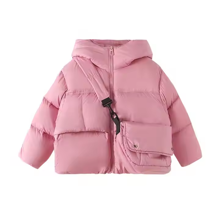 Winter Thicken Warm Hooded Puffer Down Jackets With Bag