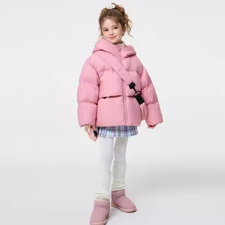 Winter Thicken Warm Hooded Puffer Down Jackets With Bag - Image 2