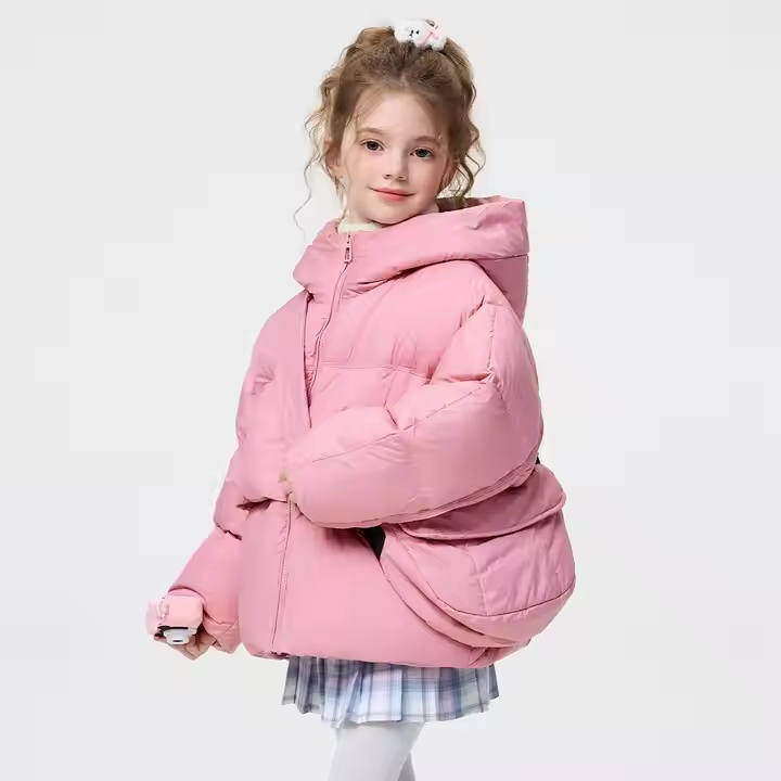 Winter Thicken Warm Hooded Puffer Down Jackets With Bag - Image 4
